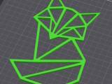 Geometric wall fox-0