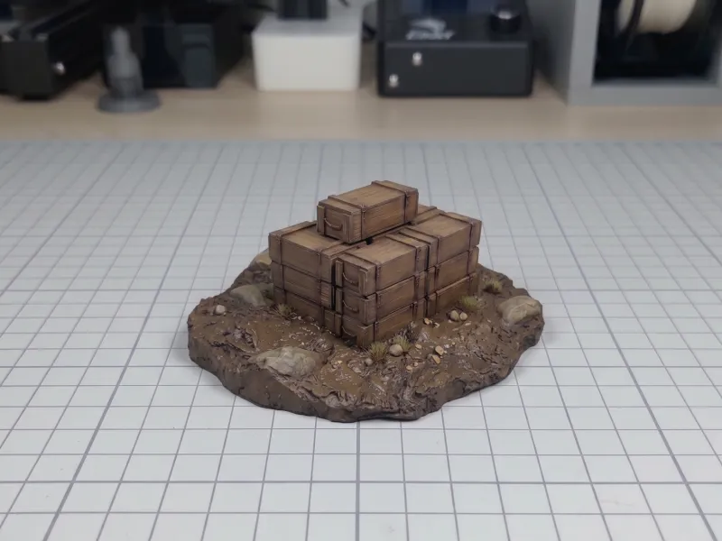 Stack of Crates - Grimdark Wargame Terrain