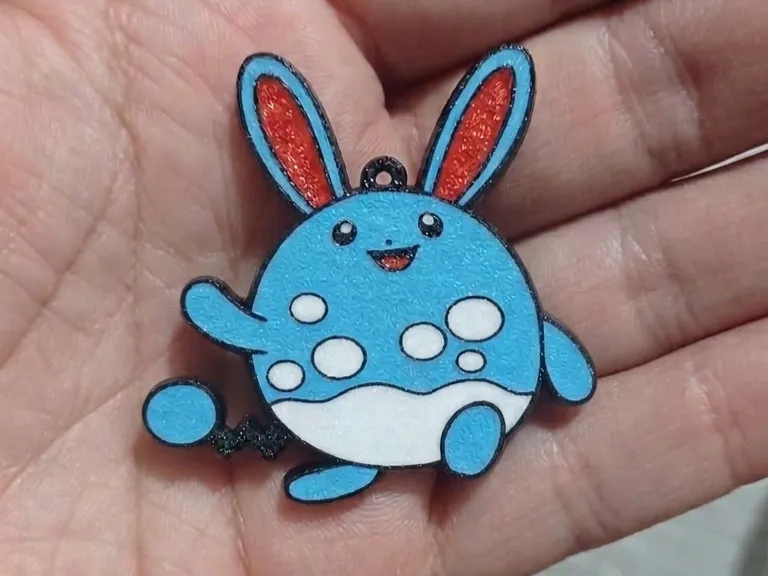 Keychain double face AZUMARILL