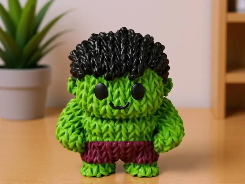Hulk a maglia - Uncinetto - Senza supporti