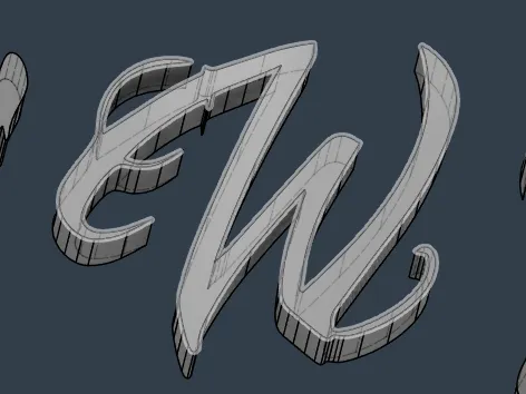 W - BLACK ROSE FONT