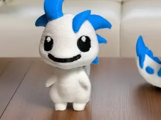 Cute Smiling Baby Dragon