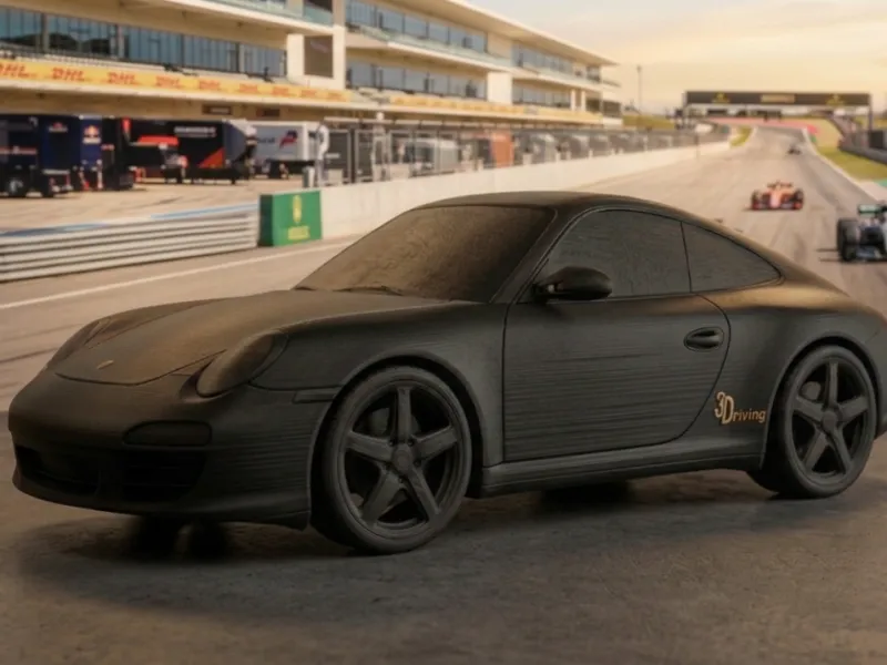 ポルシェ911 スポーツカーのスケールモデル