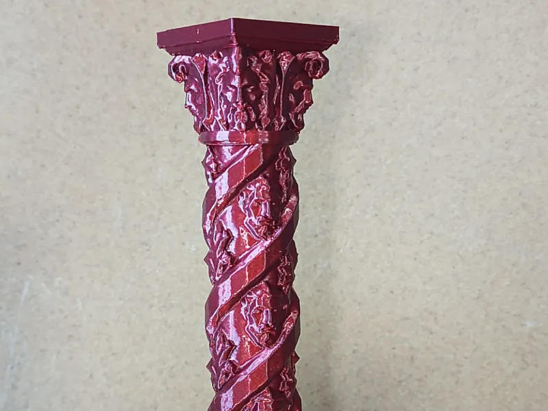 Ornamental Spiral Face Column