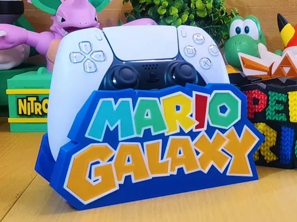 Super Mario Galaxy (Logo) - Controller Holder Multiparts