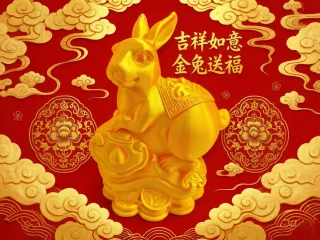 十二生肖之招财如意兔
