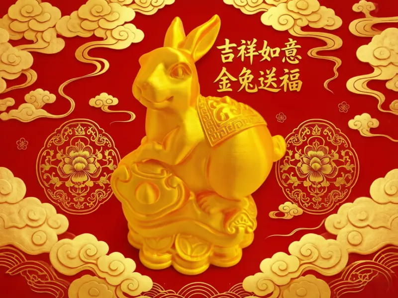 十二生肖之招财如意兔