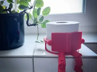 Decorative Spare Toilet Paper Holder Art/ Cute Design
