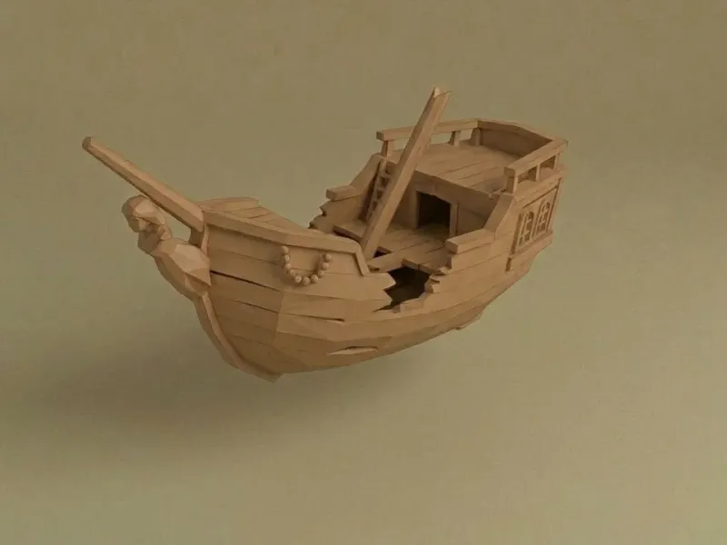Relitto Low Poly