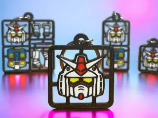 Gundam Kit Card keychain