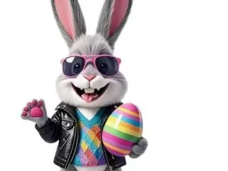 cool Easter bunny