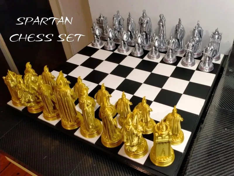 Spartan Chess Set – Complete Set of 32 Pieces