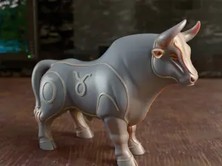 Taurus Zodiac Animal Decor