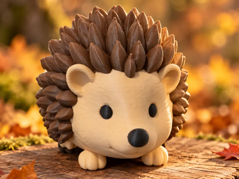 Niedlicher Igel, farbige Dekoration