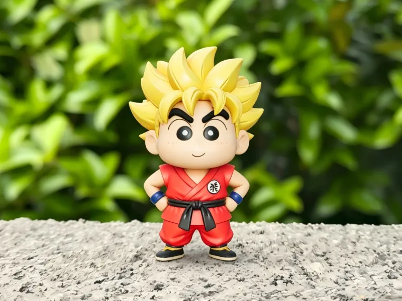 Crayon Shin-chan Cosplaying Son Goku (Dragon Ball)