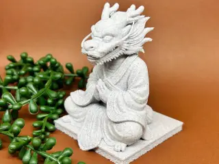 Dragon meditating