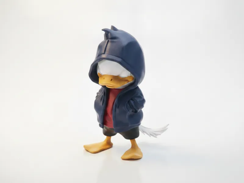 Cool Duck Hooded Figurine Animals 3D Printable