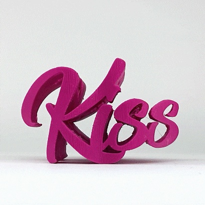 Text Flip - Kiss