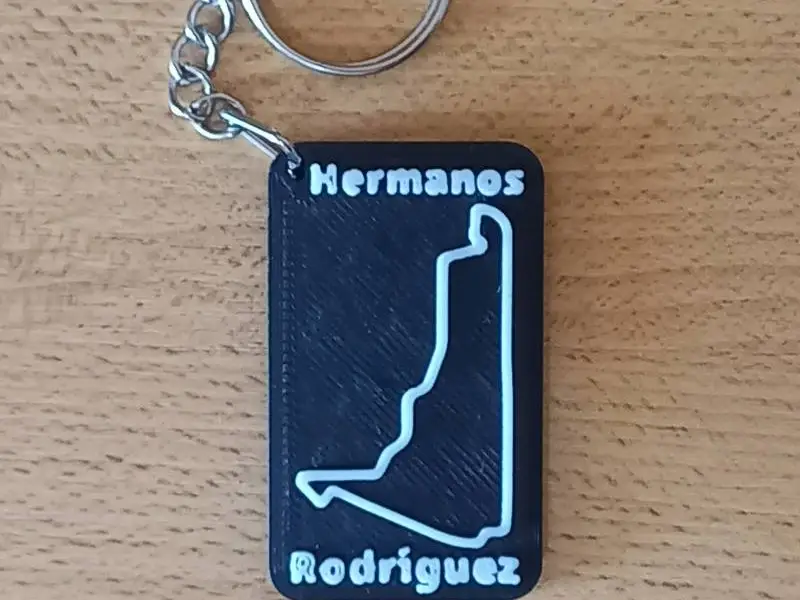 HERMANOS RODRÍGUEZ Circuit Keychain