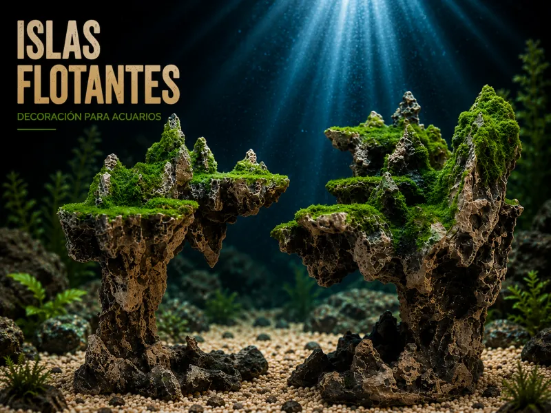 Floating Islands Aquarium Decoration