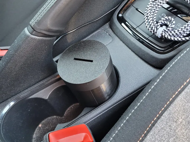車用コインホルダー＆ミニゴミ箱（カップホルダー対応）
