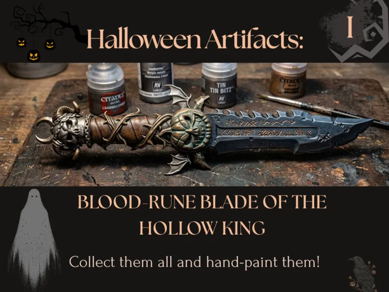 🎃 Halloween Artifacts: Blood-Rune Blade of the Hollow King