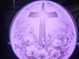 Cross Globe Lithophane Lamp-0