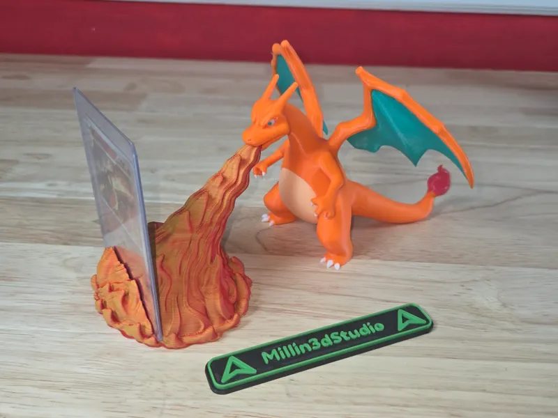 Suporte para cartão de Pokémon Charizard