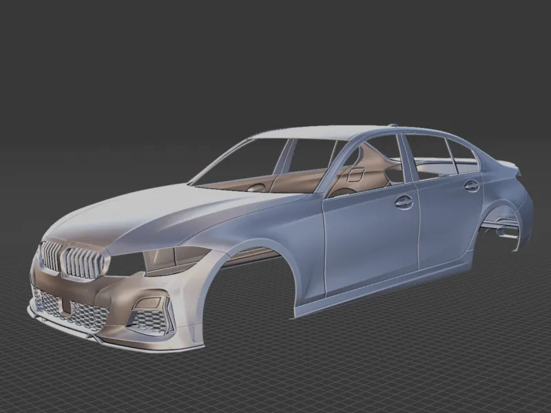 2020 BMW Alpina D3 S Sedan Body STL