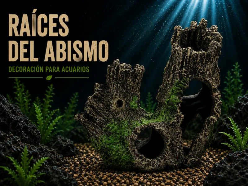 Sunken Driftwood Cave Aquarium Decoration