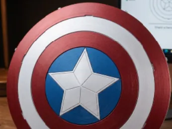 Captain America Shield Desk Monument
