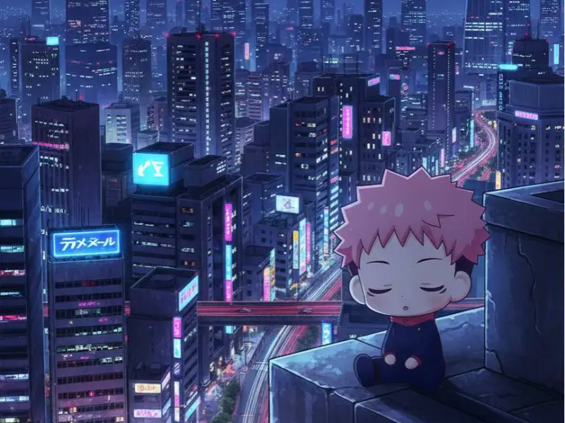 Yuji Itadori Chibi - Jujutsu Kaisen - Sleeping Figure