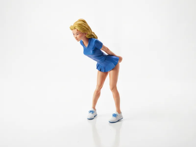 Tennis Girl Sports Figurine Female 3D Printable