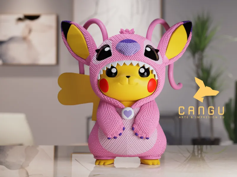 VROUWELIJKE PIKACHU HAAKWERK (ZONDER AMS) - MEERDELIGE FANART