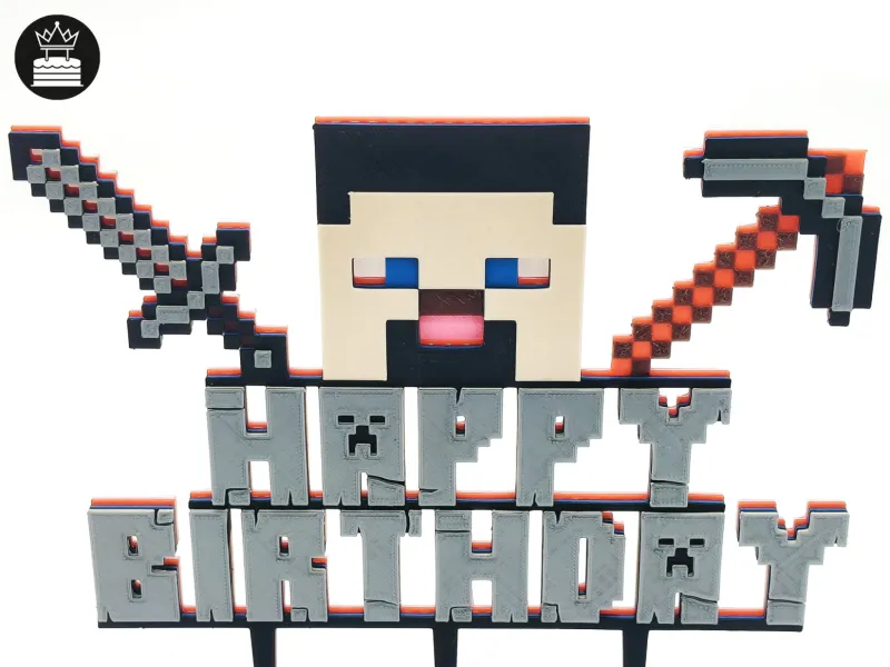 Topo de Bolo do Minecraft