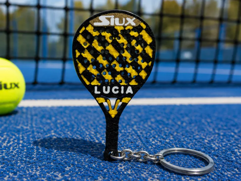 Siux Electra Padel Racket Keychain Custom Name