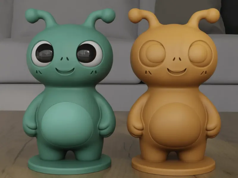 Cute Friendly Alien Toy 3D Printable STL Model