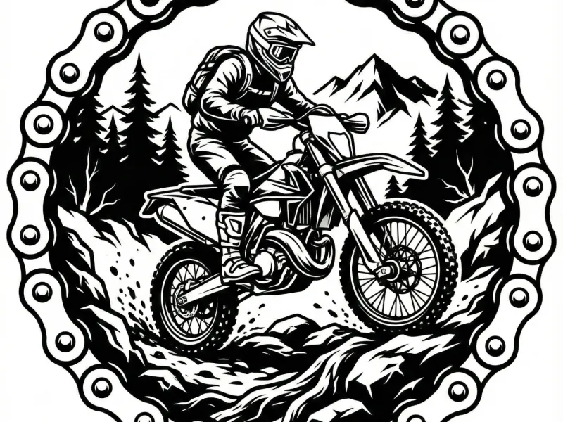 Enduro Wallart Medal Keychain