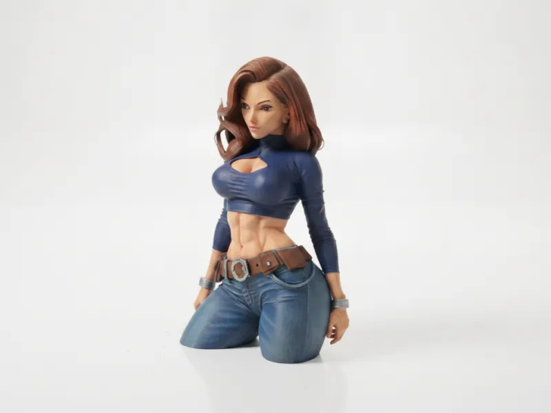 キム・ポッシブル バスト カートーンキャラクター 3Dプリントモデル