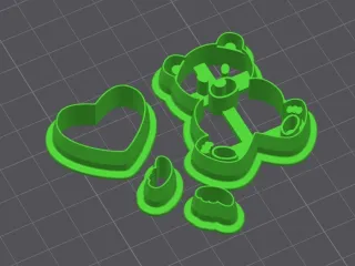BEAR CLAY CUTTER SET