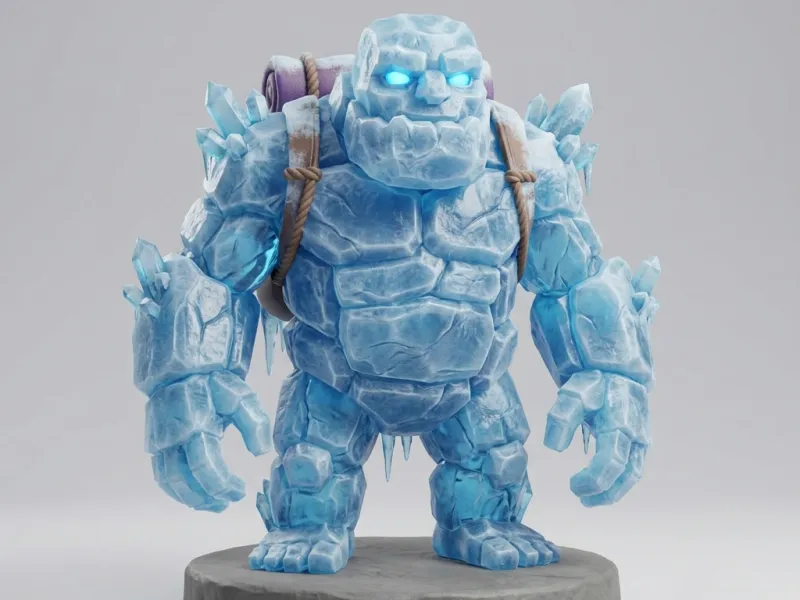 Clash of Clans COC The Ice Golem