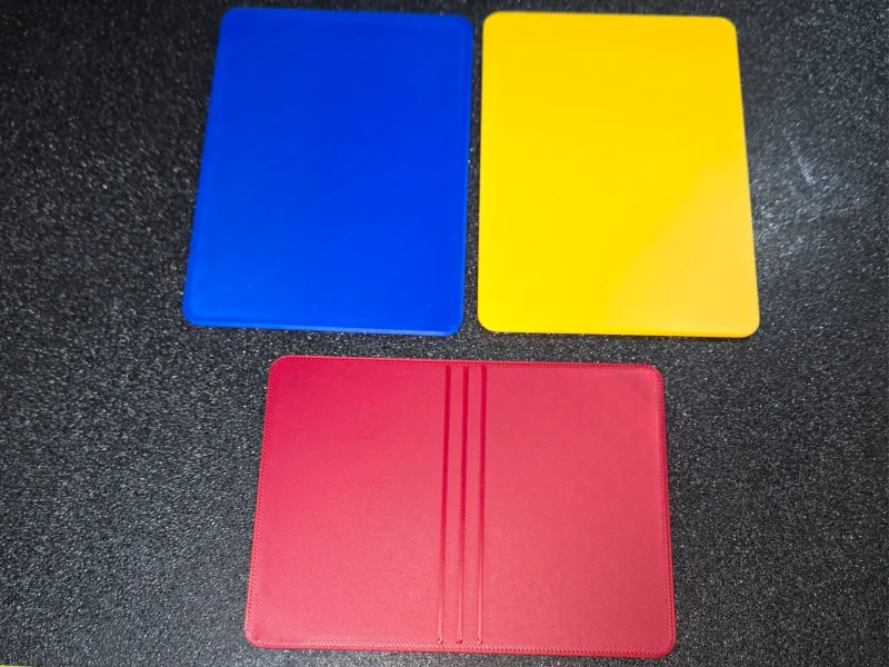 Pro Football Red Yellow Blue Penalty Card Blind Pocket Ridge