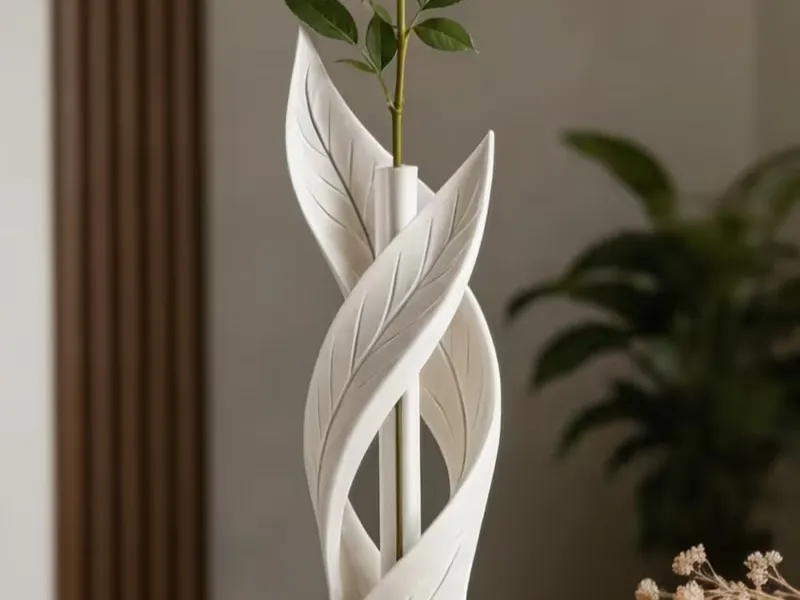 Twisted Leaf Vase