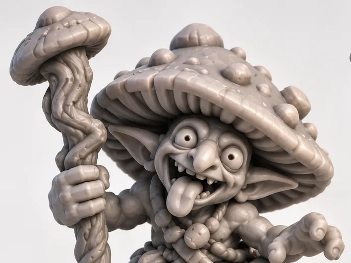 mad muschroom goboelin shaman for Heroquest or D&D