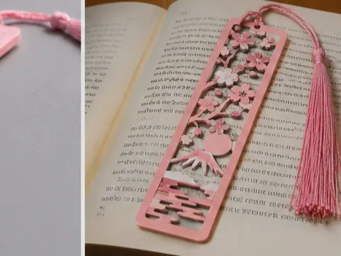 up dated japness chery blosom book mark