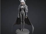Anime Chess Set part : Black female demon knight-0