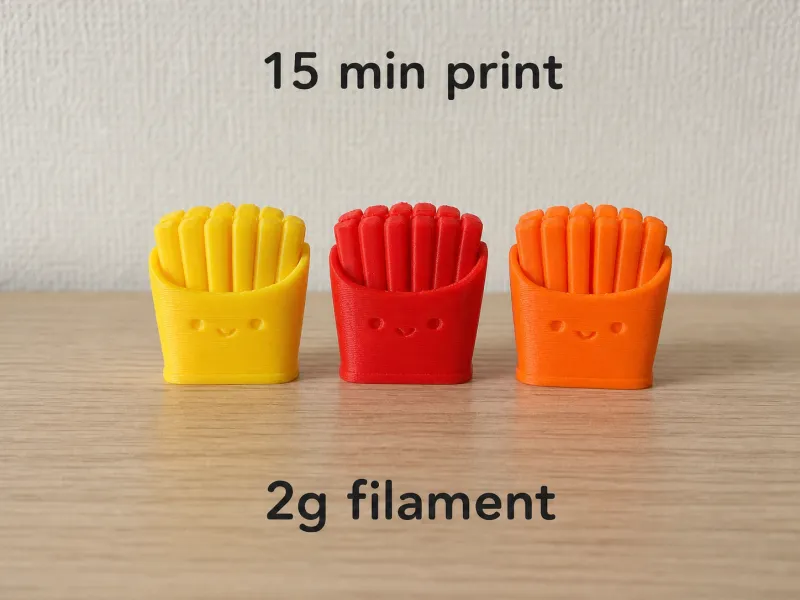 Cute Fries Buddy | Quick Mini Print