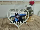 Father's Day Photo Frame (10x15 cm) - Heart Stand-0