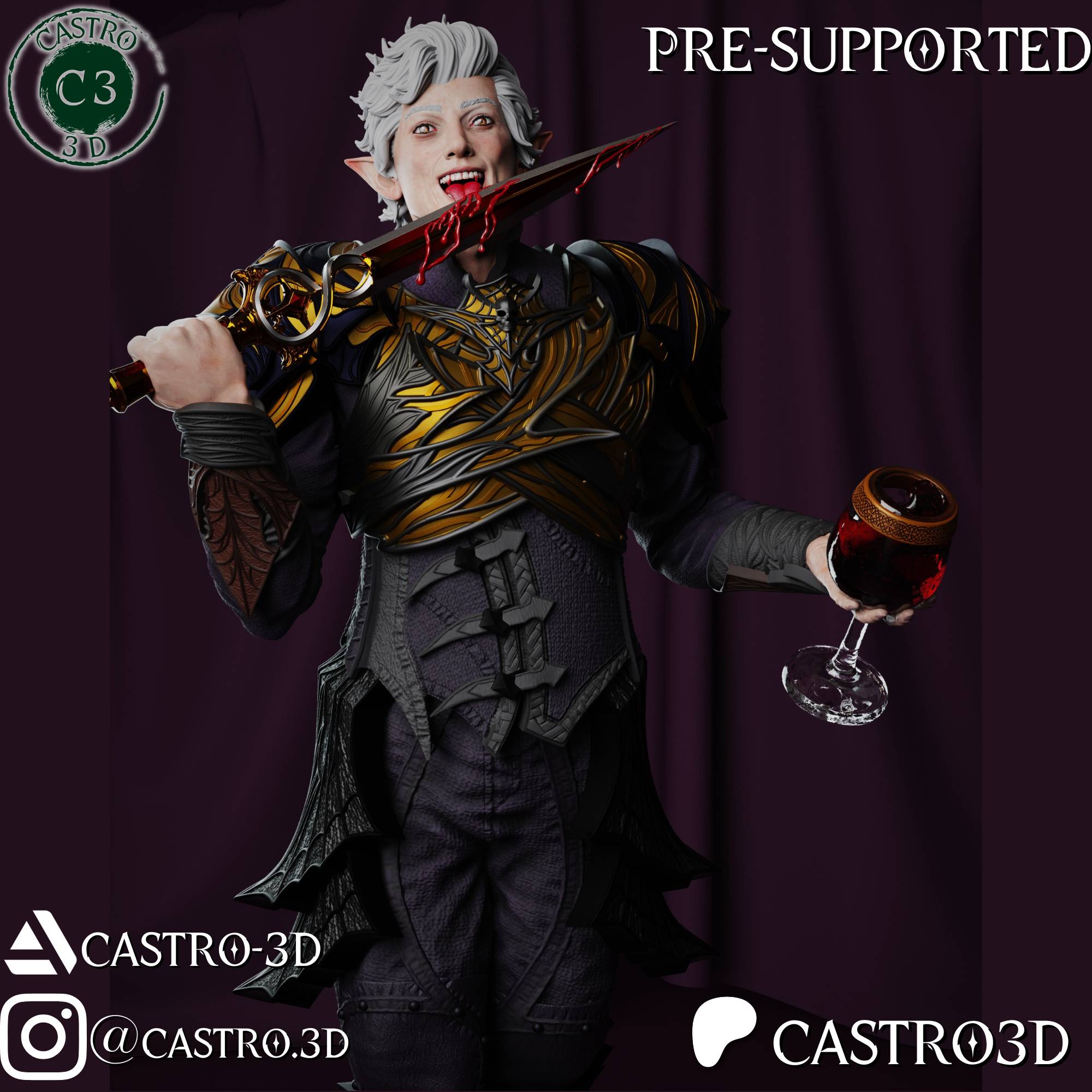 Astarion Ancunin - Baldurs Gate 3 Miniature Collection