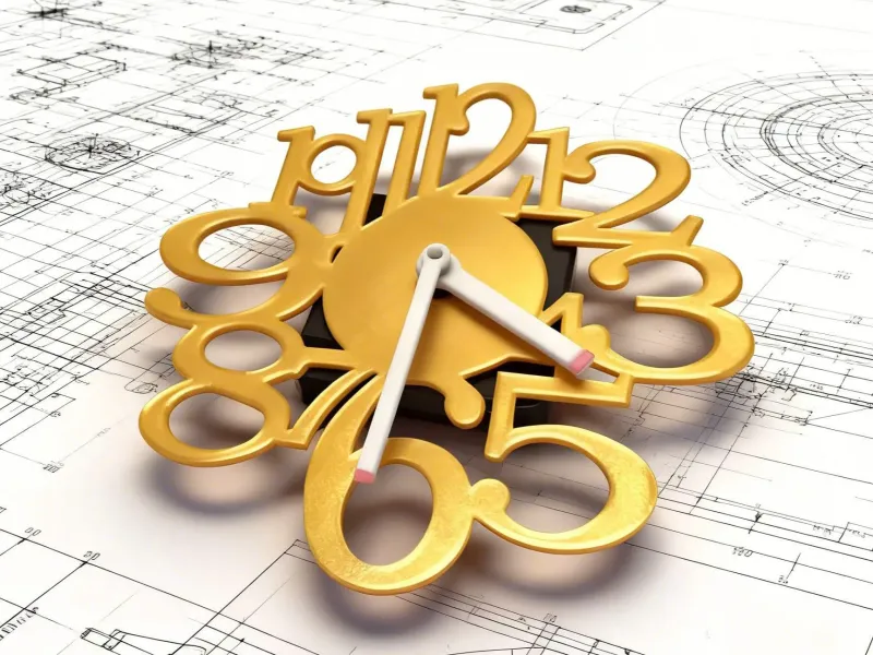 Artistically Designed Clock Face